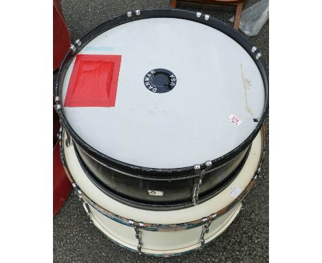 Vintage Brass Band / Boys Brigade Pearl Marching Band Drums,, unsued for years &amp; probably more of a decorators piece, dia