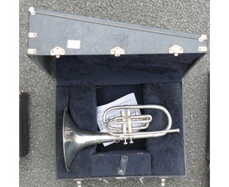 Vintage Brass Band / Boys Brigade Instrument, unused for years &amp; probably more of a decorators piece, length 48.5cm 