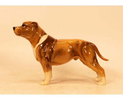 Beswick Staffordshire Bull Terrier 3060 in light tan 