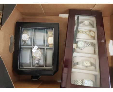 A collection of Gents &amp; Ladies wristwatches to include Rotary, Klaus-Kobec, Accurist examples etc (9) 