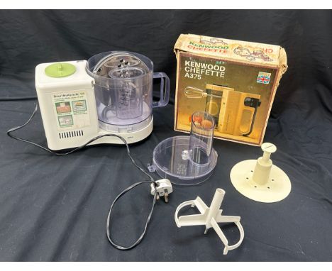 Vintge braun food processor with attachments vintage Kenwood Chefette, untested 