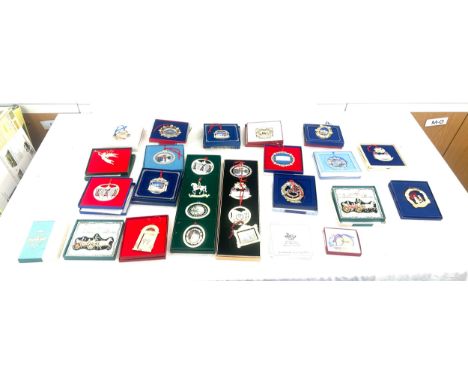 Vintage American white house Christmas decorative plaques 