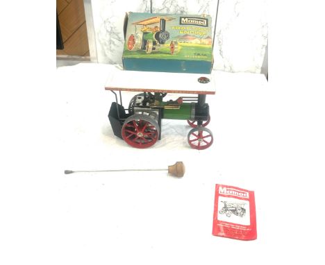 Vintage orignal boxed Mamod traction engine T.E1A reversing 