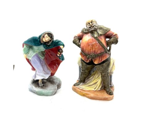 Two vintage Royal Doulton figures includes Winter HN2088 and Falstaff hn2054