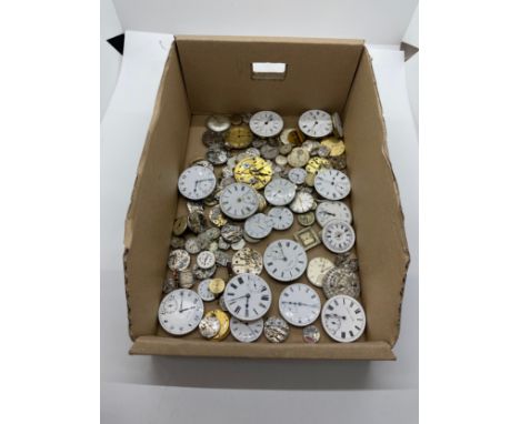 Quantity of vintage mechanical wrist and pocket watch movements and other 