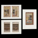 India, five miniatures, 19th-20th century;
