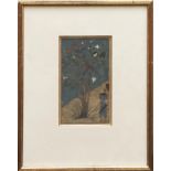 Persia, a miniature depicting a figure looking at a Wakwak tree, ca. 1900;