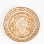 Perzie, Keshan, terracotta bowl, in the style of the 13th century, possibly 19th century.