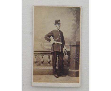 Line Infantry Regiments mostly pre-1881:- A  good group of 45 Victorian cartes-de-visite.
 CONDITION REPORT: Mostly Privates 
