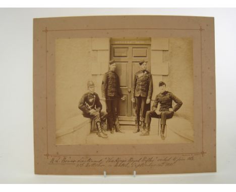 The British Army of the Victorian/Edwardian era:- An interesting mixed group of military photos, also including a couple from