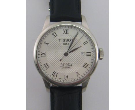Tissot, Le Locle, a gentleman's stainless steel automatic wristwatch, ref. L614/264-1 no. 14BQ0123613, the silvered dial with