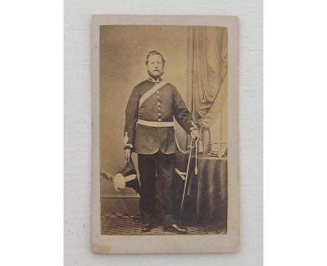 Royal Artillery and Royal Engineers:- A group of 38 Victorian cartes-de-visite c.1860s/1890s and a cdv-size photo unmounted a