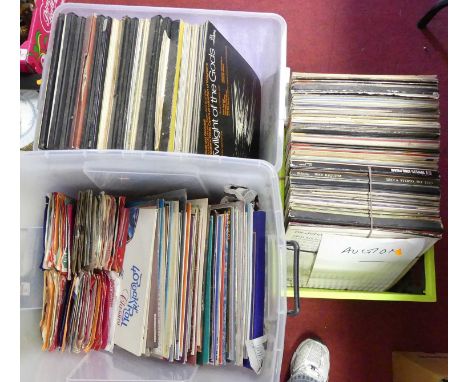A large collection of vintage LPs to include Country Greats, The Sound of Music (3 boxes)