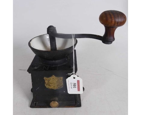 An early 20th century J&amp;J Siddons Ltd No.1 coffee grinder