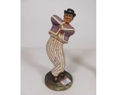 A Royal Doulton bisque pottery figure "The Hornpipe" HN2161, height 23.5cmIn good condition, with no visible cracks, chips or