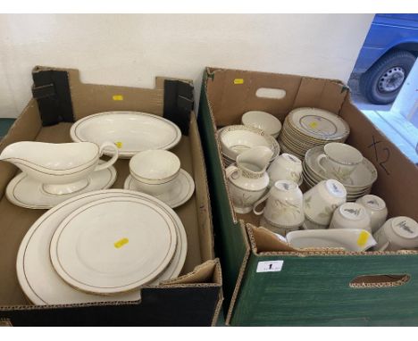 A Royal Worcester 'Contessa' part dinner set and a Royal Doulton 'White Nile' part dinner/ coffee service