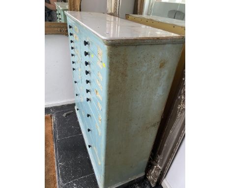 An old dentists cabinet, ceramic top