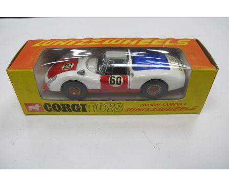 Corgi Toys Whizzwheels 'Porsche Carrera 6' 371, having rare red wheels, in original box.