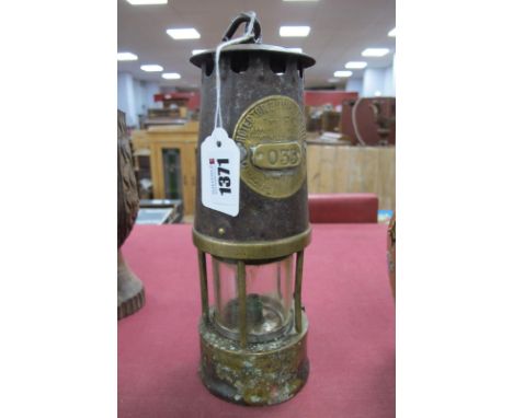 Miners Lamp by Protector Lamp and Lighting Co, applied No. 33.