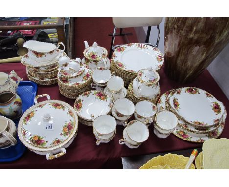 Royal Albert 'old Country Roses' First Quality Table Ware, of eighty-six pieces, including:- teapot, large tureen, fourteen l