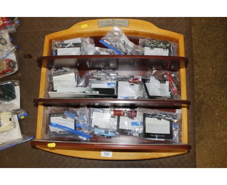 The Franklin Mint Precision models display cabinet and model cars (12)