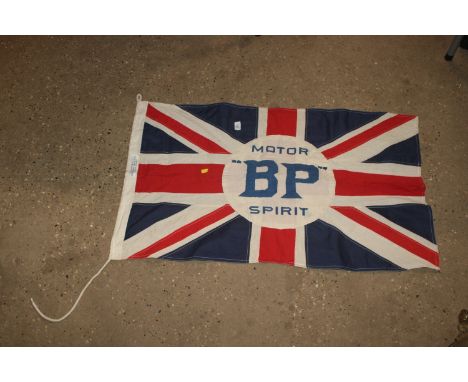 An unusual Shellmex & BP Ltd. advertising flag 