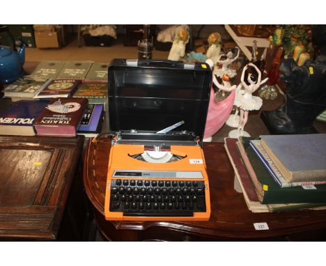 A Silver Reed 200 portable typewriter 