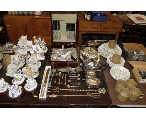 An Arthur Price canteen of cutlery; and other silver plated ware to include coffee bean spoons, toasting fork, nut crackers, 