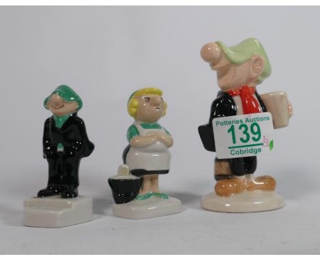 Wade Andy Cap figures: together with similar Royal Doulton Item(3) 