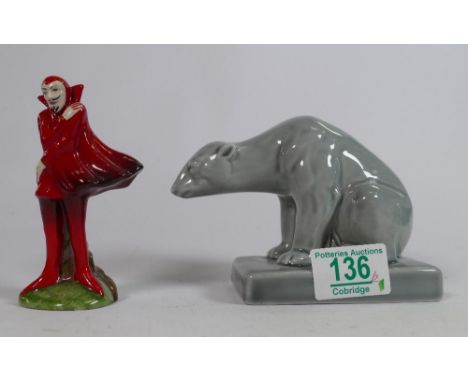 Wade Limited Edition figure Polar Bear: togther with Carltonware figure Mephisto(2) 