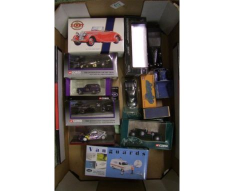 A collecttion of Corgi, Dinky &amp; similar boxed model cars and trucks: 