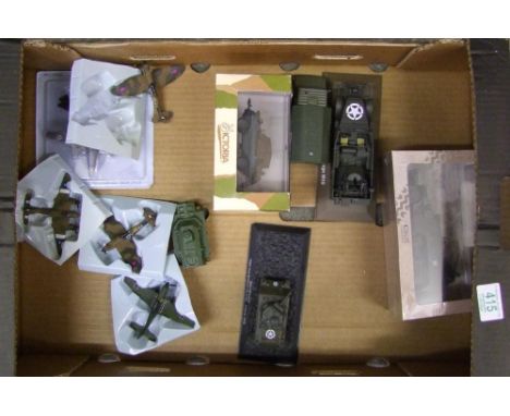 A collection of Atlas Editions &amp; Similar Model Military Vehicles: 