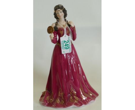 Royal Worcester Figure for Compton Woodhouse: The Fair Maiden of Astolat CW579 