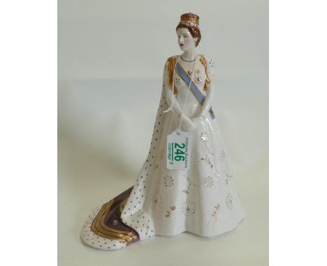 Royal Worcester Figure for  Compton Woodhouse: Her Royal Highness Princess Margaret in her Coronation Robes CW648 