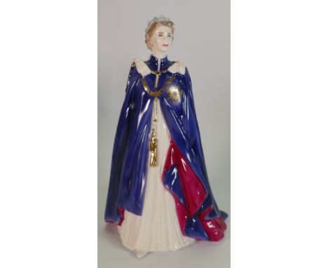 Royal Worcester Limited Edition Figure: Queen Elizabeth II, to commemorate Th Queens Golden Jubilee 1952-2002 
