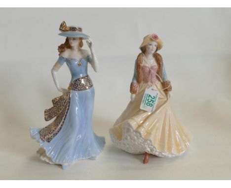 Royal Worcester Figure for  High Society series: Ladies Day &amp; Tea at the Ritz(2) 