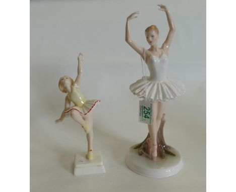 Royal Worcester Figures for Compton Woodhouse: Graceful Moments &amp; Tuesday Child is Full of Grace(2) 