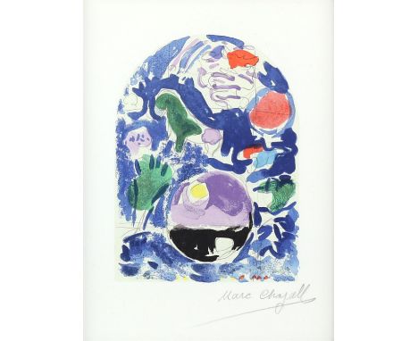 § Marc Chagall (Russian-French, 1887-1985), 'Tribe of Simeon'. Stone lithograph in colour. Signed in pencil to margin. Framed