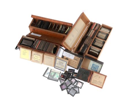 Large Collection of Magic Lantern Slides, Several boxes of slides of various subjects covering Russian Illustrations, churche