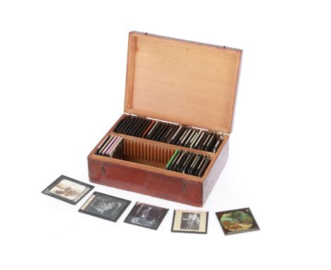 A Collection of Magic Lantern Slides, approximately 40 slides, many of Hastings, Sussex and district e.g. Bodiam Castle, and 