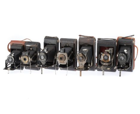 A Selection of Large Pocket Folding Cameras, to include a Kodak 6-20 Junior, a Kodak Pocket 1A, a Kodak No.3 model D, a Kodak