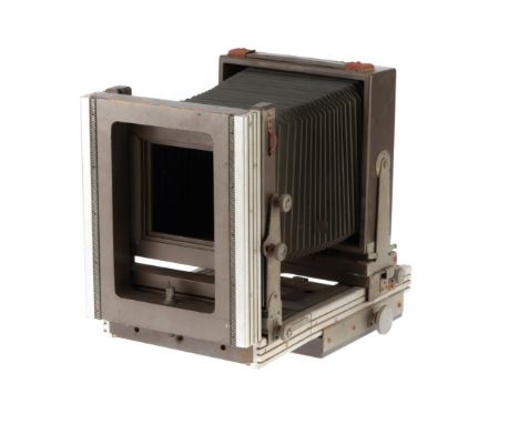 A Kodak View Camera Body, body P-F, bellows appear OK, serial number 1494, made in England.