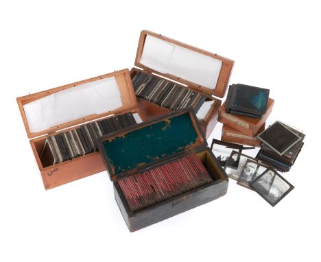 Large Collection of Magic Lantern Slides, slides covering all types of topics including a large number of coloured slides tit