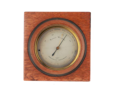 A Desk Barometer By Dent, English, c.1870, the barometer marked to the silvered dial, 'E. J. Dent Paris 2559' with english we