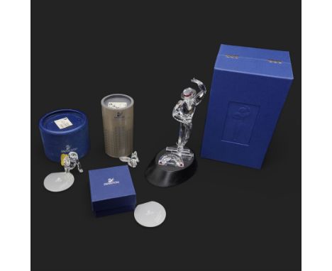 Swarovski crystal 'Antonio' ornament from the 'Magic of Dance' collection with accompanying plaque and stand, together with a