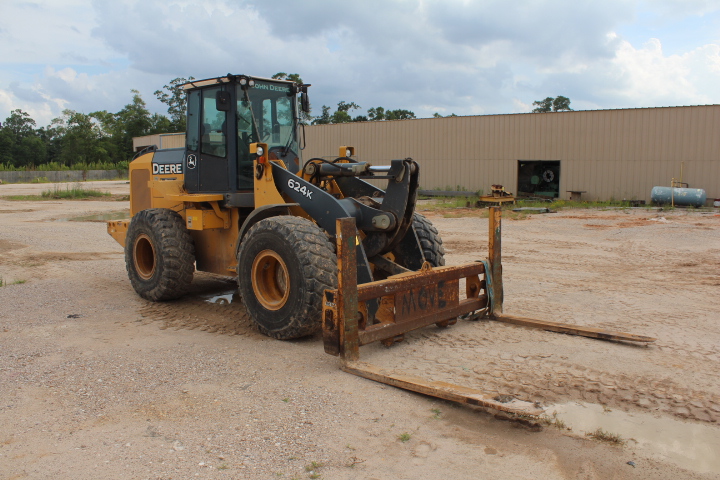 Articulated Forklift John Deere Mdl 624k New 2009 186 Hp Diesel Engine 113 U0026quot Lift Ht 13 000
