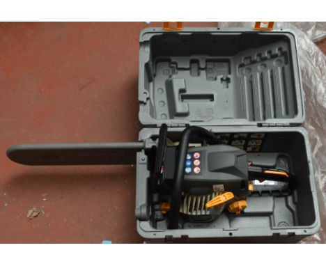 POLICE > Petrol chainsaw with box [VAT ON HAMMER PRICE] [NO RESERVE] 