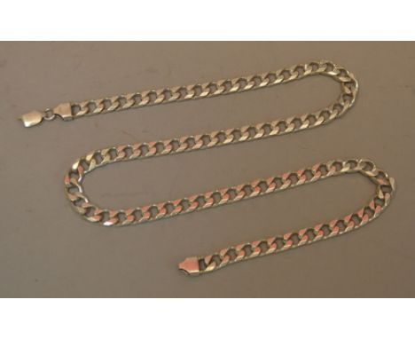 POLICE > Hallmarked Silver curb chain [VAT ON HAMMER PRICE] [NO RESERVE]