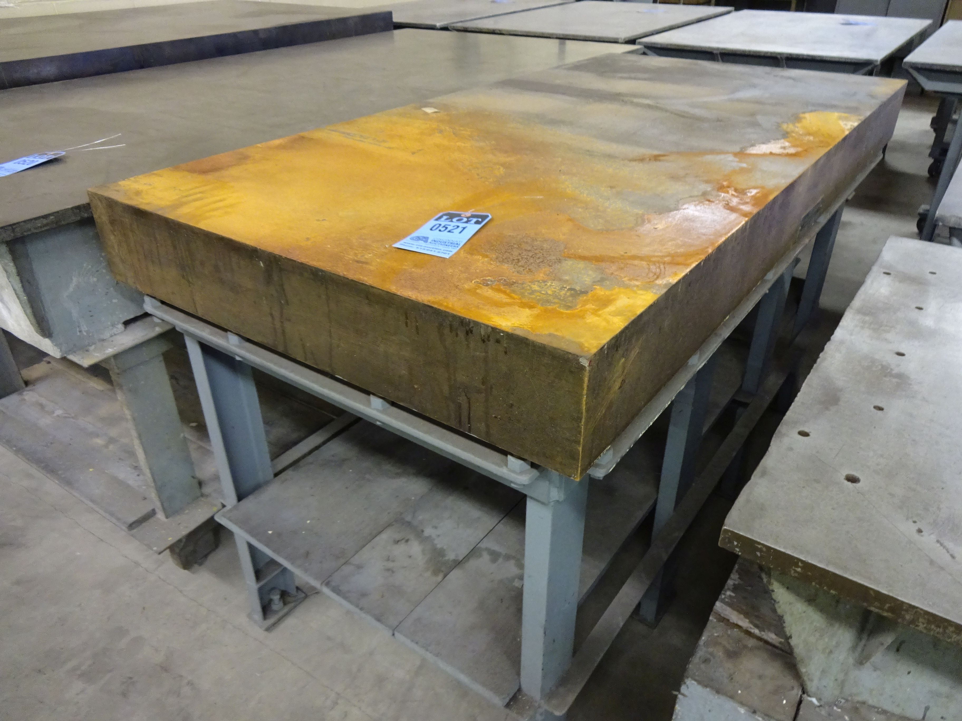 36" X 72" X 6" STEEL SURFACE PLATE