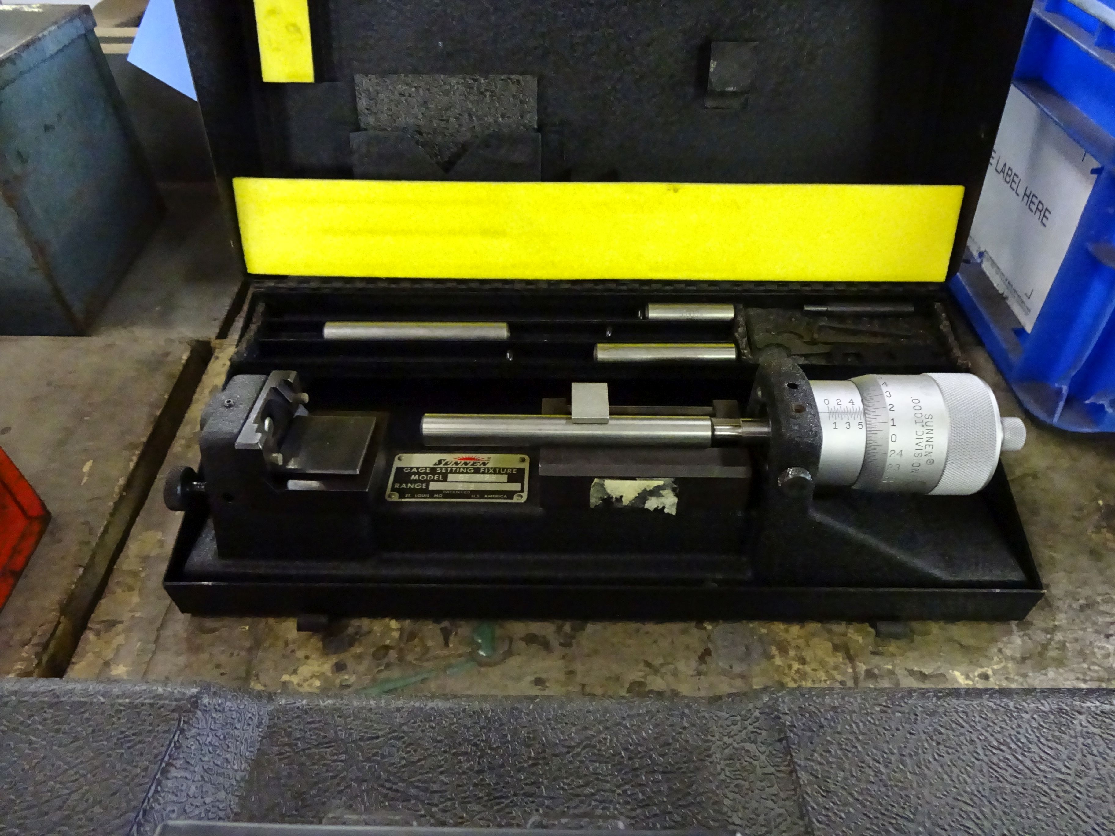 SUNNEN MODEL CF1126 GAGE SETTING FIXTURE